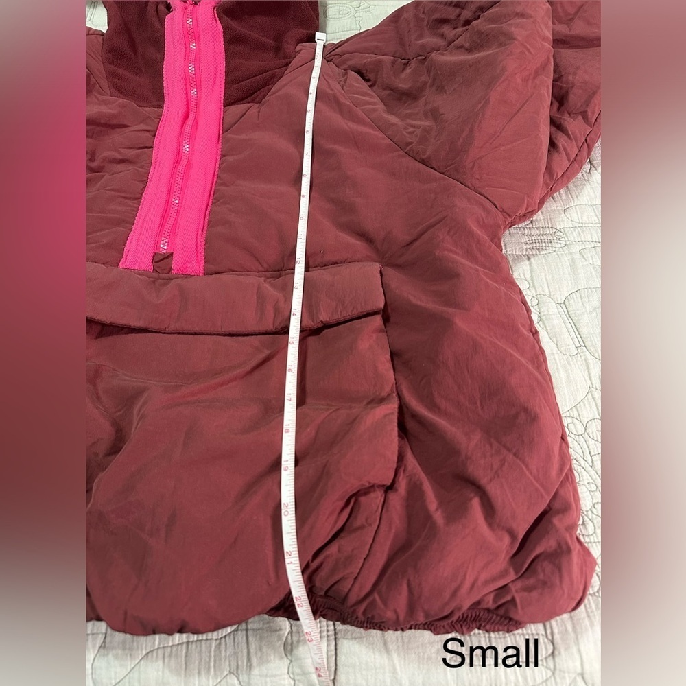 NWT FP Movement In A Pillow Water Resistant Packable Puffer Anorak Sour Cherry - Picture 13 of 16